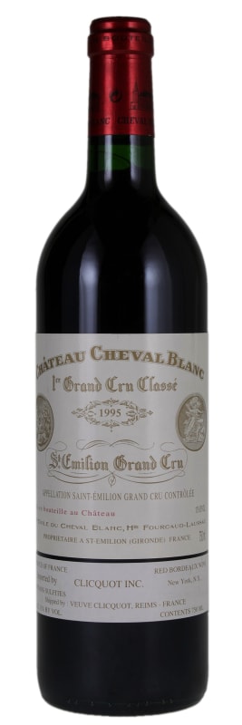 Chateau Cheval Blanc (bin soiled labels) 1995 Front Bottle Shot