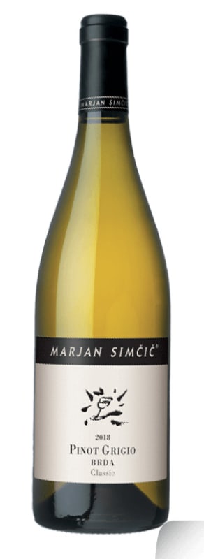 Marjan Simcic BRDA Classic Pinot Grigio 2018 Front Bottle Shot