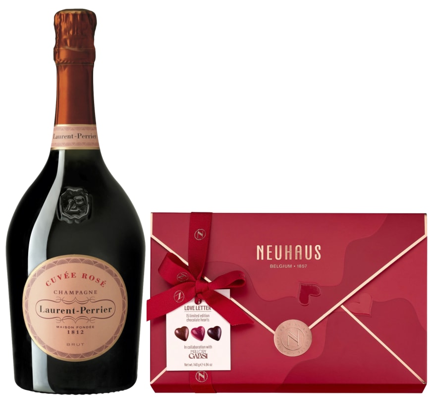 Laurent-Perrier Cuvee Rose & Belgian Chocolates by Neuhaus Gift Product Image