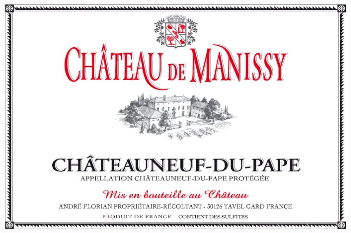 Chateau de Manissy Chateauneuf-du-Pape 2015 Front Label