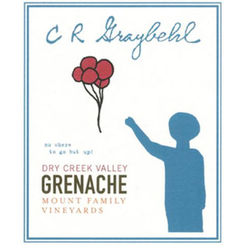 CR Graybehl Mounts Family Vineyards Grenache 2016 Front Label