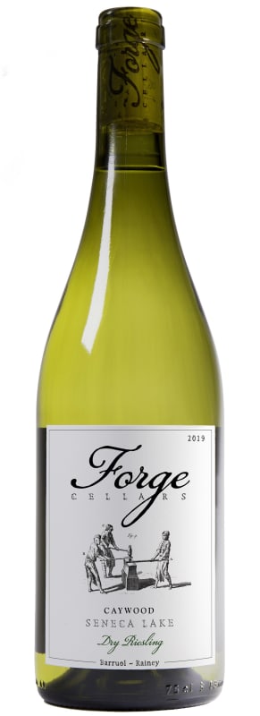 Forge Cellars Caywood Vineyard Dry Riesling 2019 Front Bottle Shot