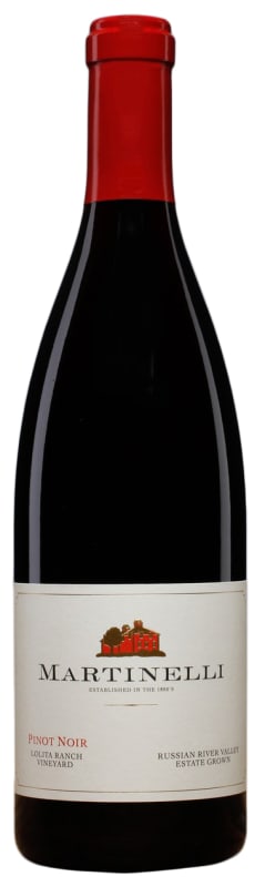 Martinelli Lolita Ranch Pinot Noir 2017 Front Bottle Shot