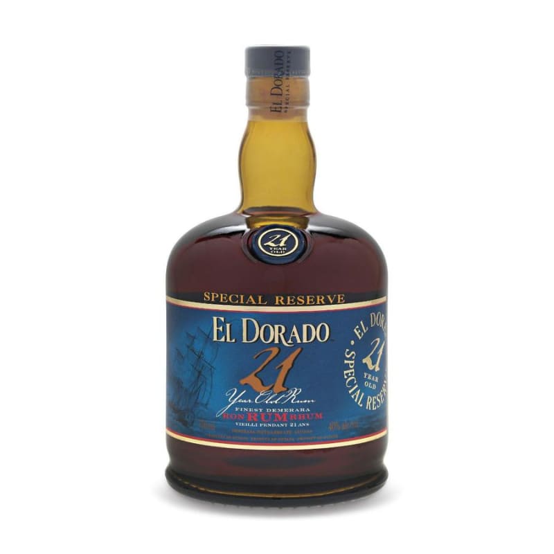 El Dorado 21 Year Rum Front Bottle Shot