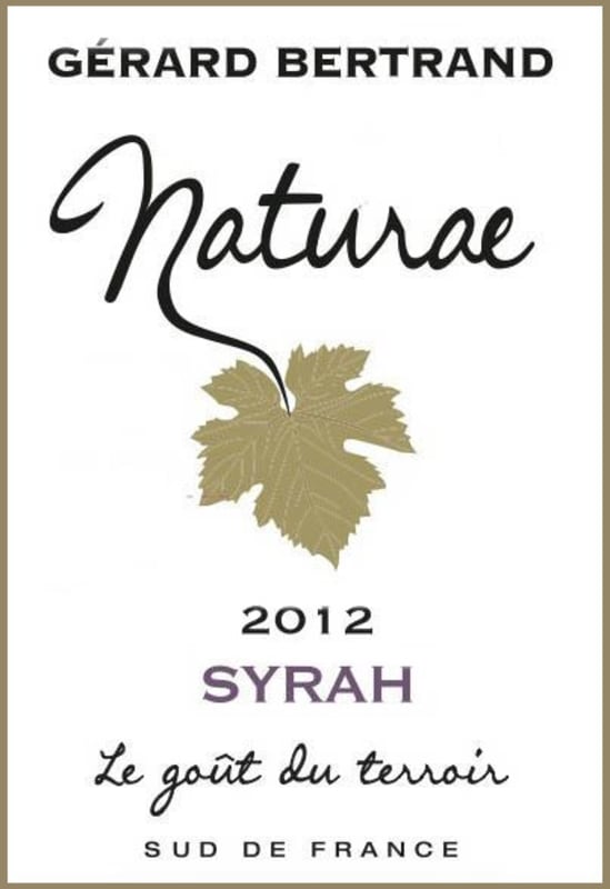 Gerard Bertrand Naturae Syrah 2012 Front Label