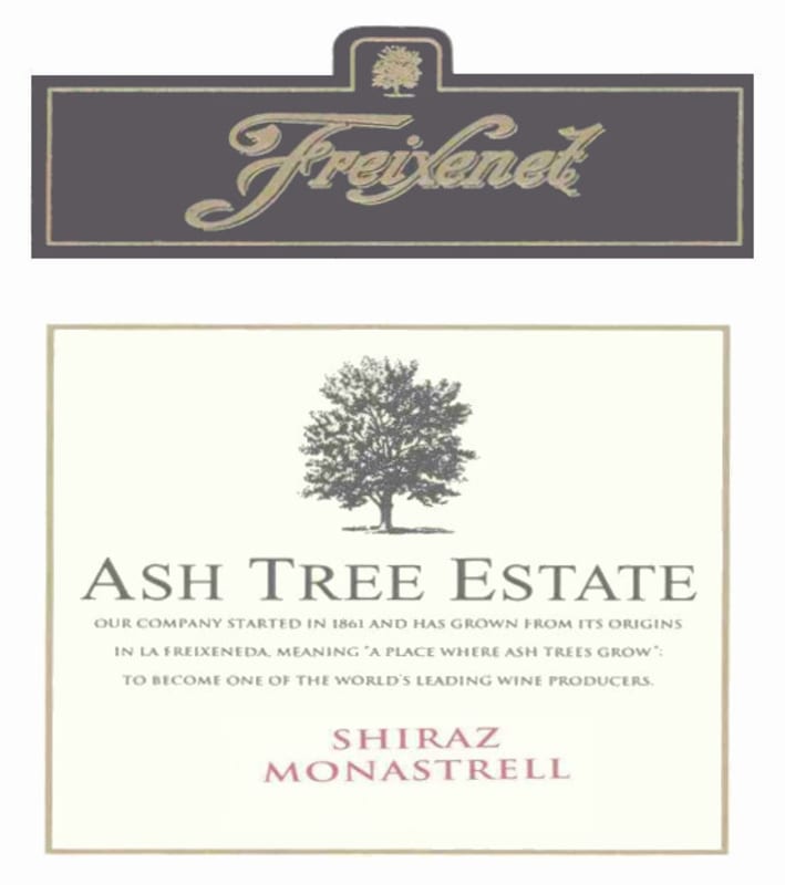 Freixenet Ash Tree Estate Shiraz Monastrell 2014 Front Label