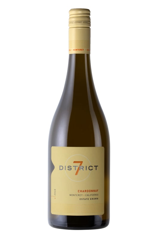 District 7 Chardonnay 2018 Front Bottle Shot