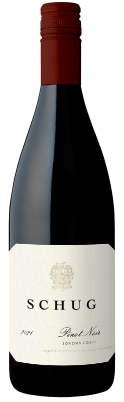 Schug Sonoma Coast Pinot Noir 2021 Front Bottle Shot