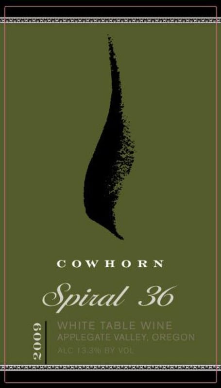 Cowhorn Spiral 36 White 2009 Front Label