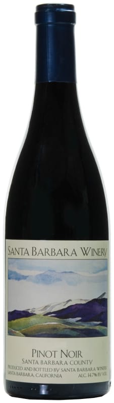 Santa Barbara Winery Santa Barbara Pinot Noir 2016 Front Bottle Shot
