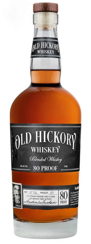 Old Hickory Blended Bourbon Whiskey Front Bottle Shot