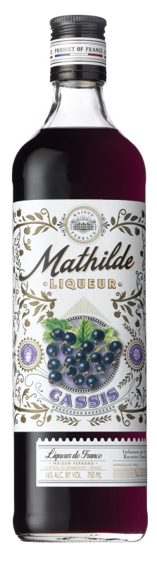 Mathilde Cassis Liqueur Front Bottle Shot