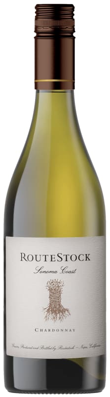 RouteStock Sonoma Coast Chardonnay 2023 Front Bottle Shot