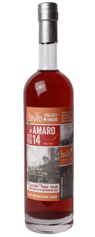 BroVo Amaro Liqueur #14 Front Bottle Shot