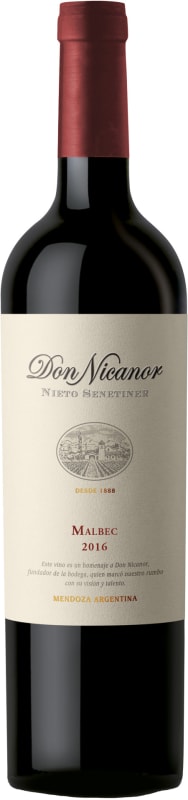 Nieto Senetiner Don Nicanor Malbec 2016 Front Bottle Shot