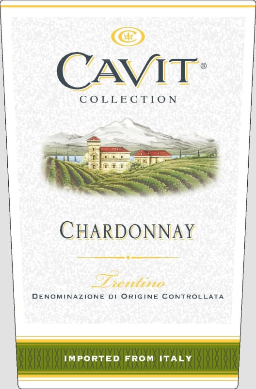 Cavit Trentino Chardonnay 2012 Front Label