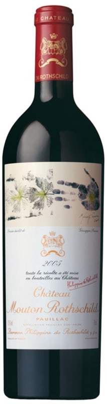 Chateau Mouton Rothschild (cut capsule) 2005 Front Bottle Shot
