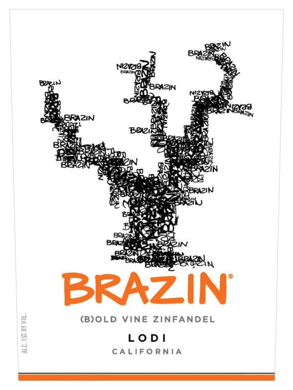 Brazin Old Vine Lodi Zinfandel 2016 Front Label