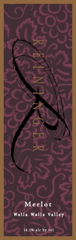 Reininger Merlot 2009 Front Label