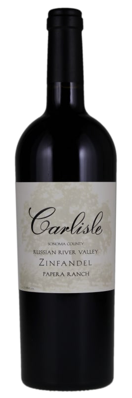 Carlisle Papera Ranch Zinfandel 2019 Front Bottle Shot