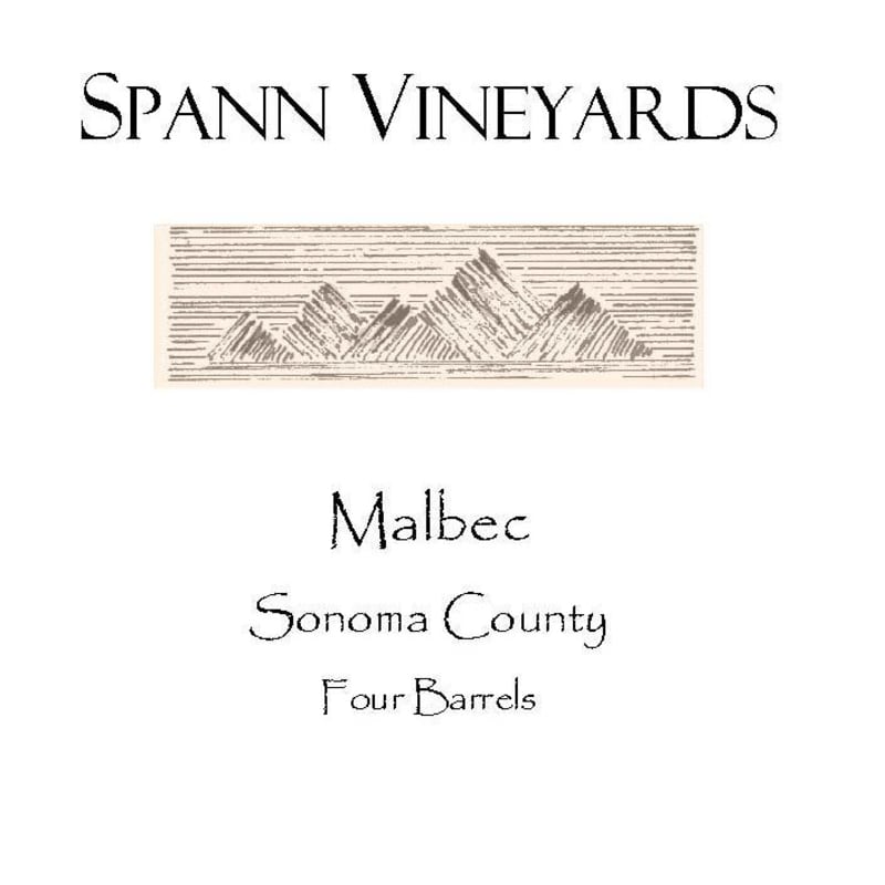 Spann Vineyards Malbec 2011 Front Label