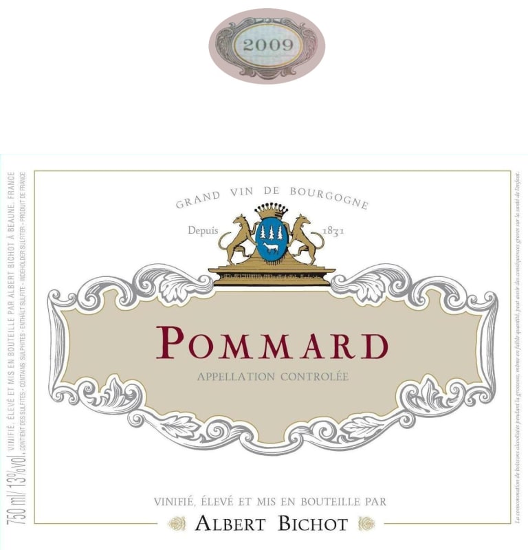 Albert Bichot Cote de Beaune Pommard 2009 Front Label
