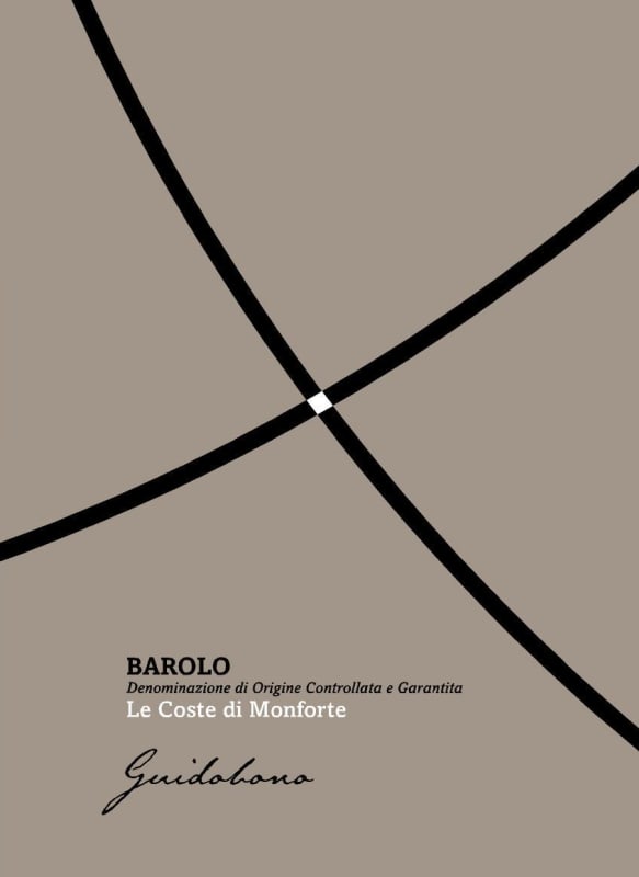 Guidobono Barolo Le Coste di Monforte 2012 Front Label