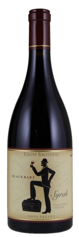 Krupp Brothers Estates Black Bart Stagecoach Vineyard Syrah 2017 Front Bottle Shot