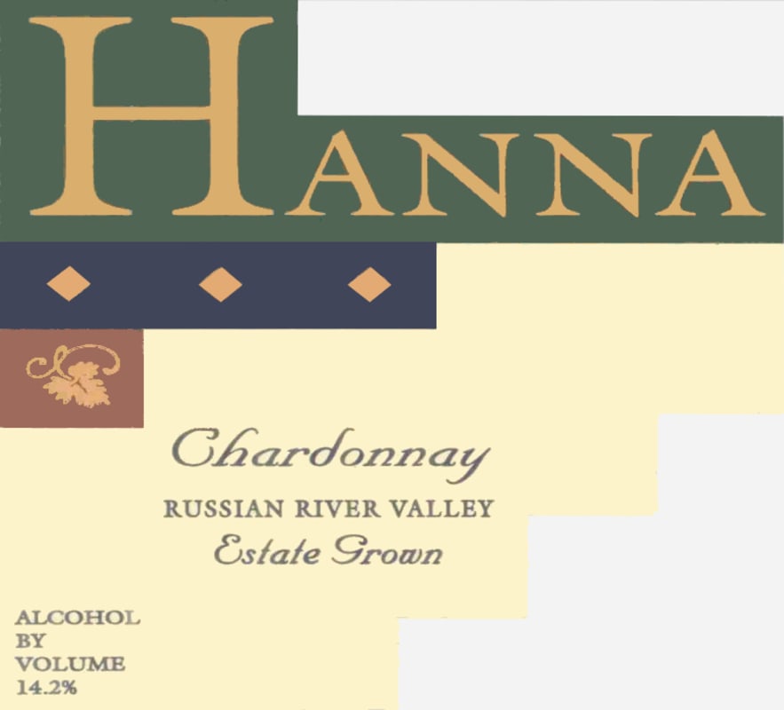Hanna Russian River Valley Chardonnay 2004 Front Label