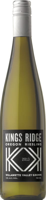Kings Ridge Riesling 2013 Front Bottle Shot