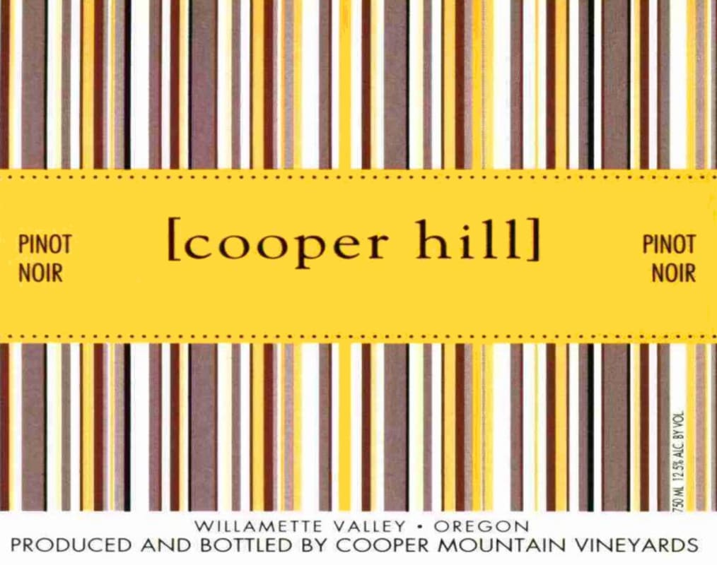 Cooper Mountain Cooper Hill Pinot Noir 2010 Front Label
