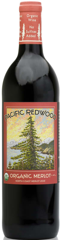 Pacific Redwood Organic Merlot 2020 Front Bottle Shot