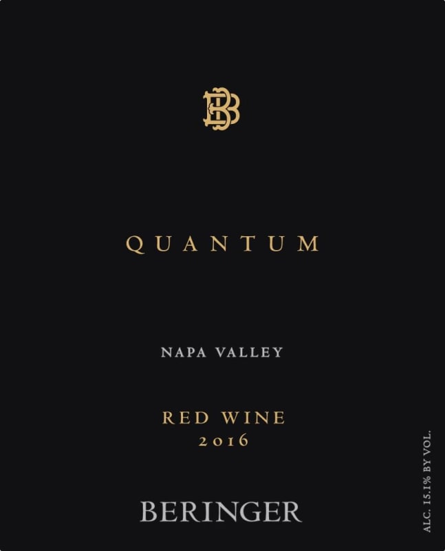 Beringer Quantum Red Blend 2016 Front Label