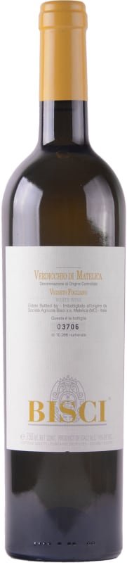 Bisci Verdicchio di Matelica Vigneto Fogliano 2020 Front Bottle Shot