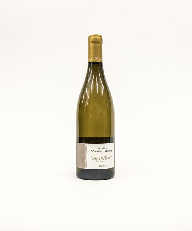 Domaine Vincent Careme Vouvray Sec 2015 Front Bottle Shot
