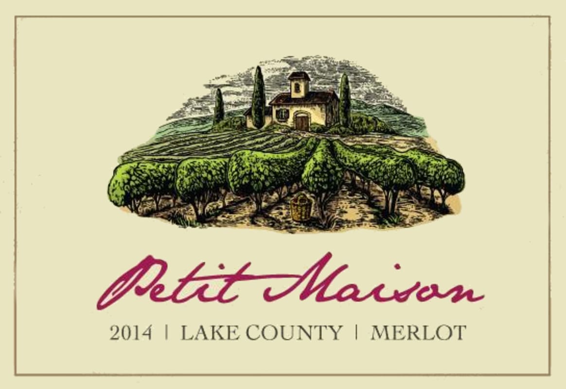 Petit Maison Merlot 2014 Front Label