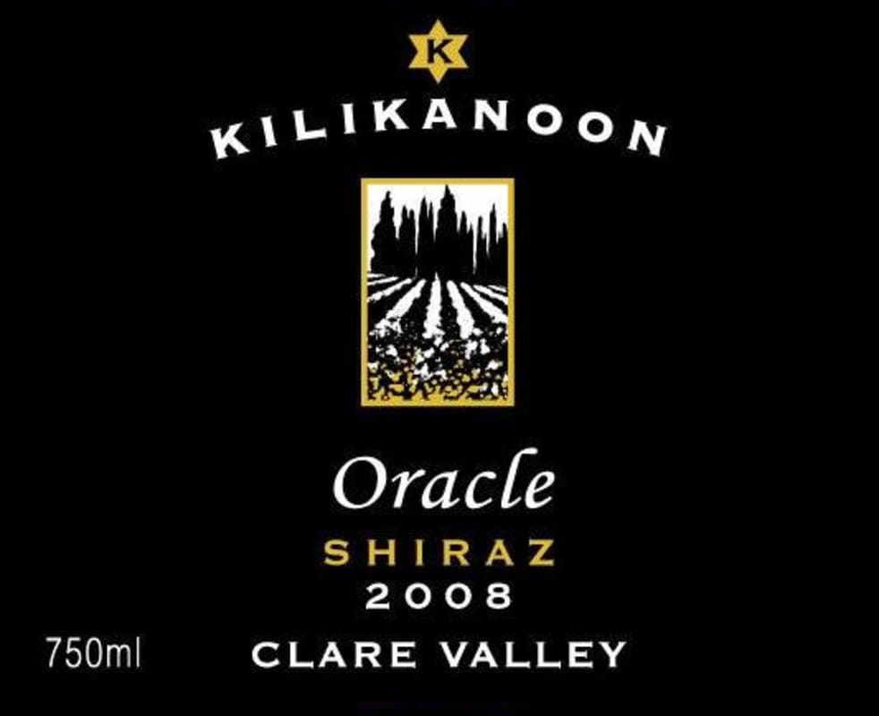 Kilikanoon Oracle Shiraz 2008 Front Label