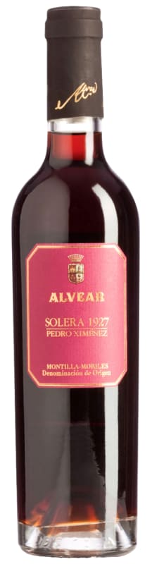 Alvear Pedro Ximenez Solera 1927 (375ML half-bottle) Front Bottle Shot