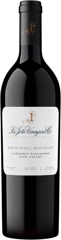 La Jota Howell Mountain Cabernet Sauvignon 2022 Front Bottle Shot