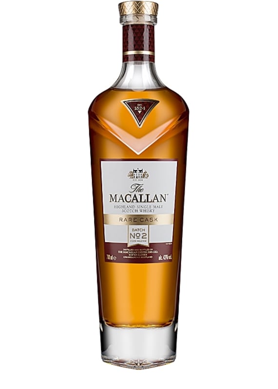 The Macallan Rare Cask Batch 2 Single Malt Scotch Whisky 2019 Front Bottle Shot
