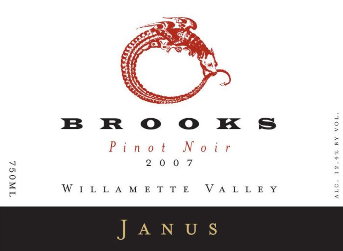 Brooks Janus Pinot Noir 2007 Front Label