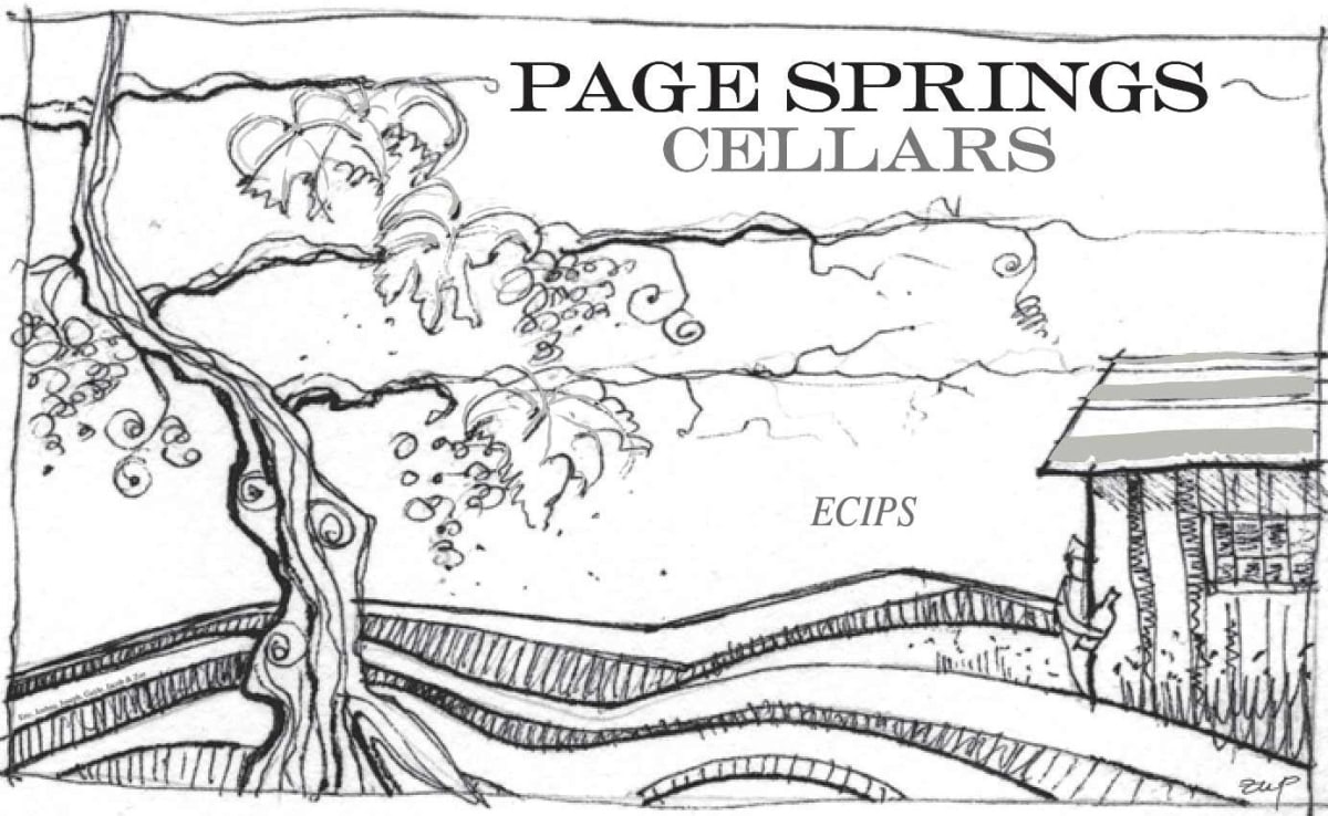Page Springs Cellars ECIPS Red 2014 Front Label