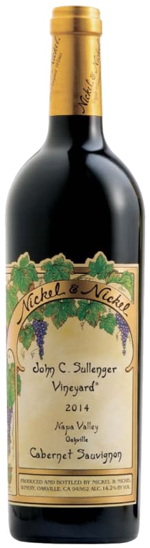 Nickel & Nickel John C. Sullenger Vineyard Cabernet Sauvignon 2014 Front Bottle Shot