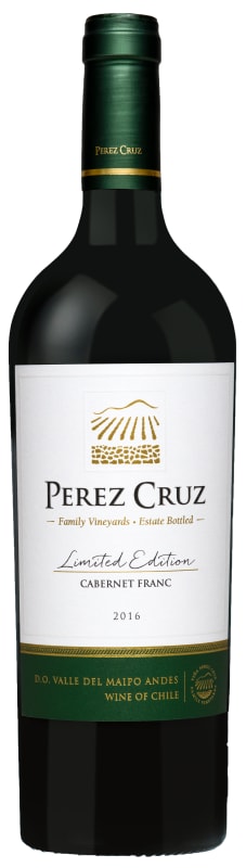 Perez Cruz Limited Edition Cabernet Franc 2015 Front Bottle Shot