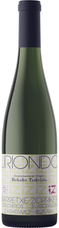 Uriondo Txakoli Bizkaiko Txakolina 2024 Front Bottle Shot