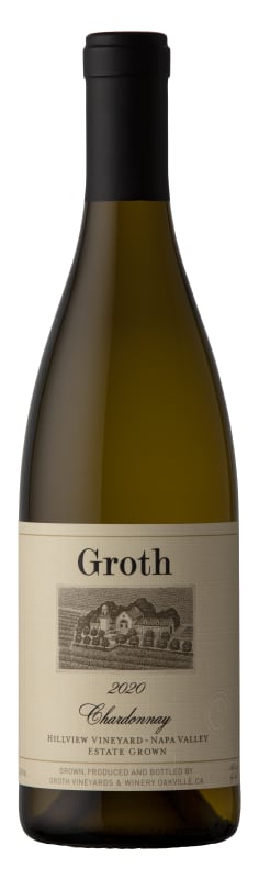 Groth Estate Hillview Vineyard Chardonnay 2020 Front Bottle Shot
