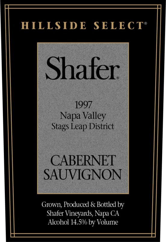 Shafer Hillside Select Cabernet Sauvignon (1.5 Liter Magnum) 1997 Front Label