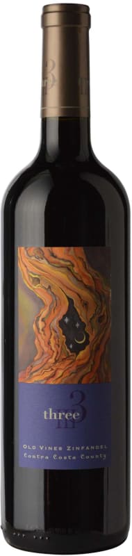 Three Wine Company Old Vines Zinfandel 2018 Front Bottle Shot