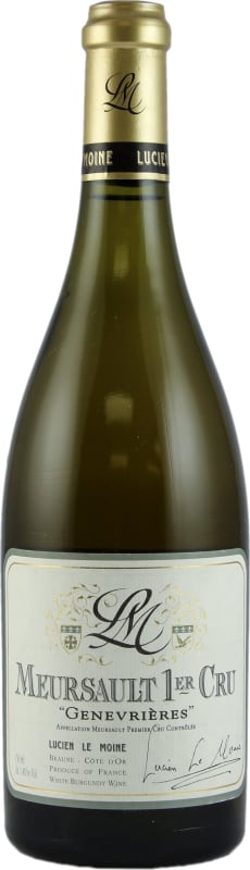 Lucien Le Moine Meursault Genevrieres Premier Cru 2021 Front Bottle Shot