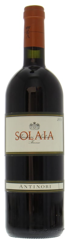 Marchesi Antinori Solaia 2001 Front Bottle Shot